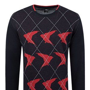 TWEEN Exclusive Navy/Red Knitwear